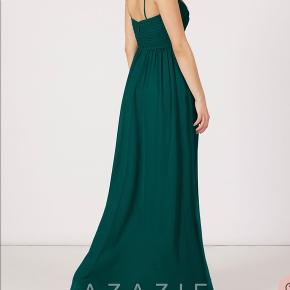 Azazie Lara Dress in Peacock - Picture 4 of 5
